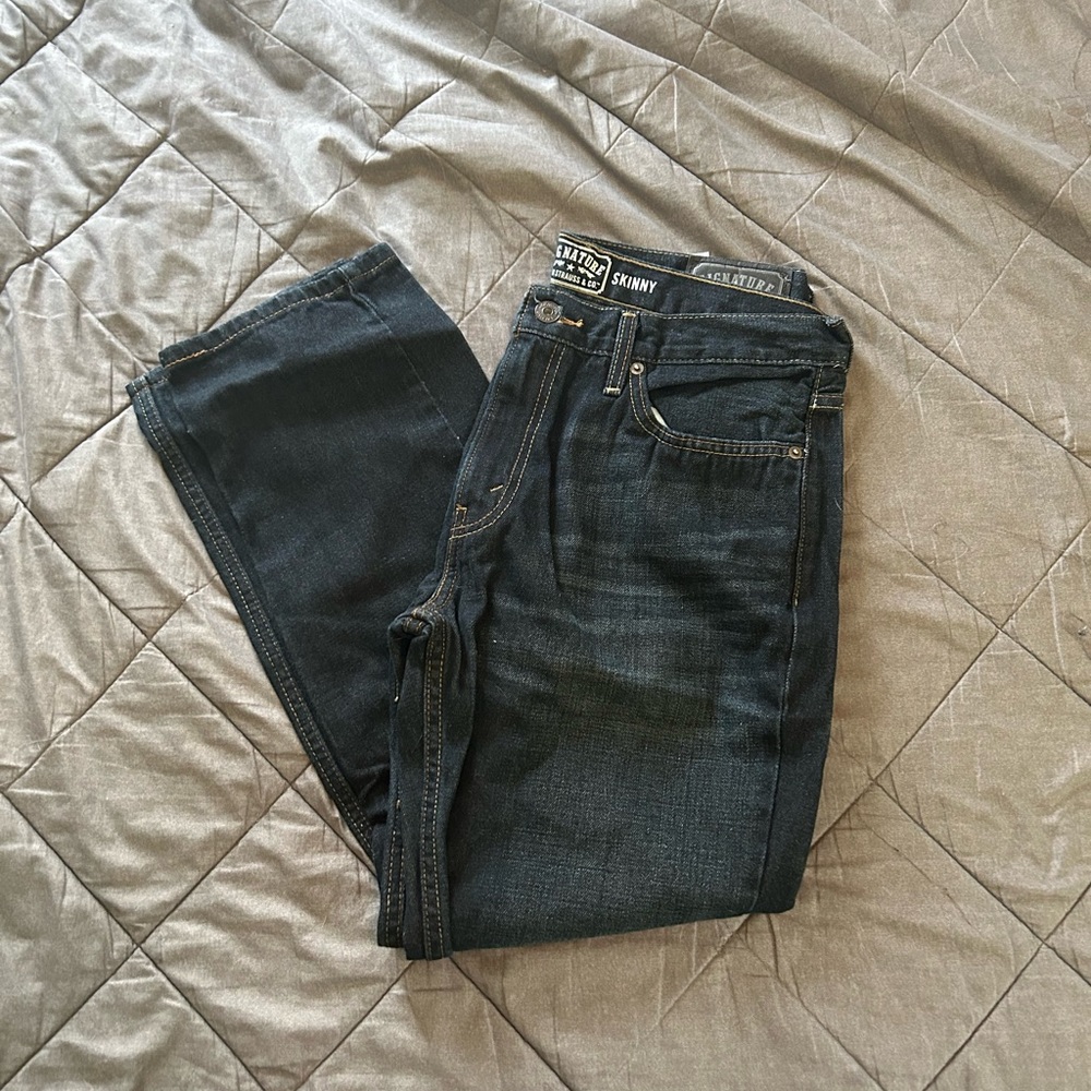 Levi’s Skinny Stretch Men’s Denim Blue Jeans 38x30